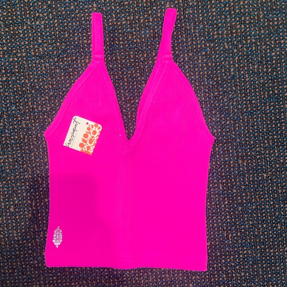 Hot pink, free people movement work out top - Picture 2 of 2